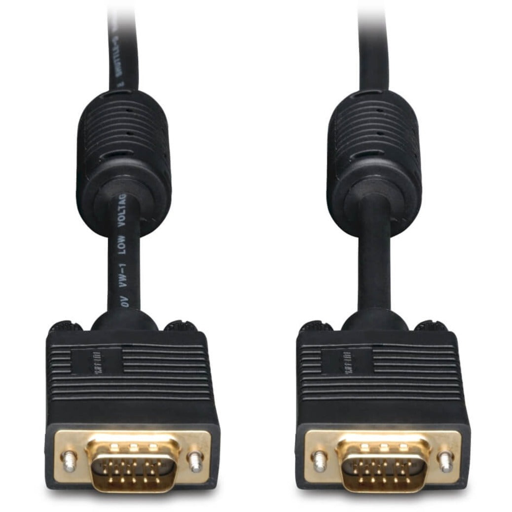 Tripp Lite P502-006 SVGA/VGA Monitor Cable, 6FT, HD15 Male, Black