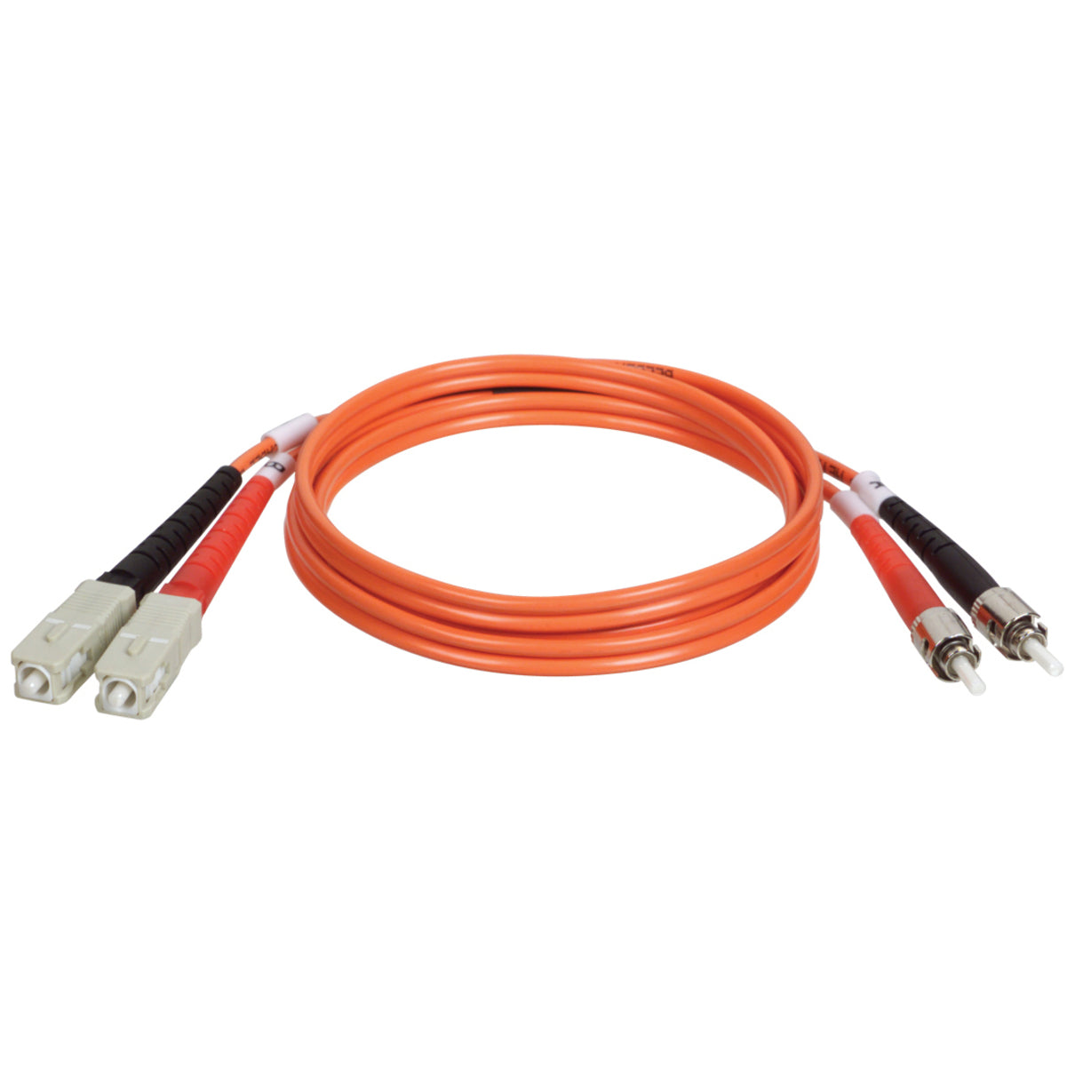 Tripp Lite N304-006 Duplex Fiber Optic Patch Cable, 6 ft, ST/SC 62.5/125 Fiber, Lifetime Warranty