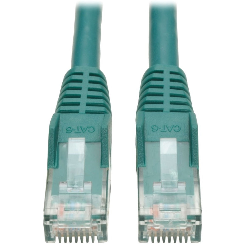 Tripp Lite N201-010-GN Cat.6 Patch Network Cable, 10 ft, Green, Gigabit Ethernet, Snagless Molded