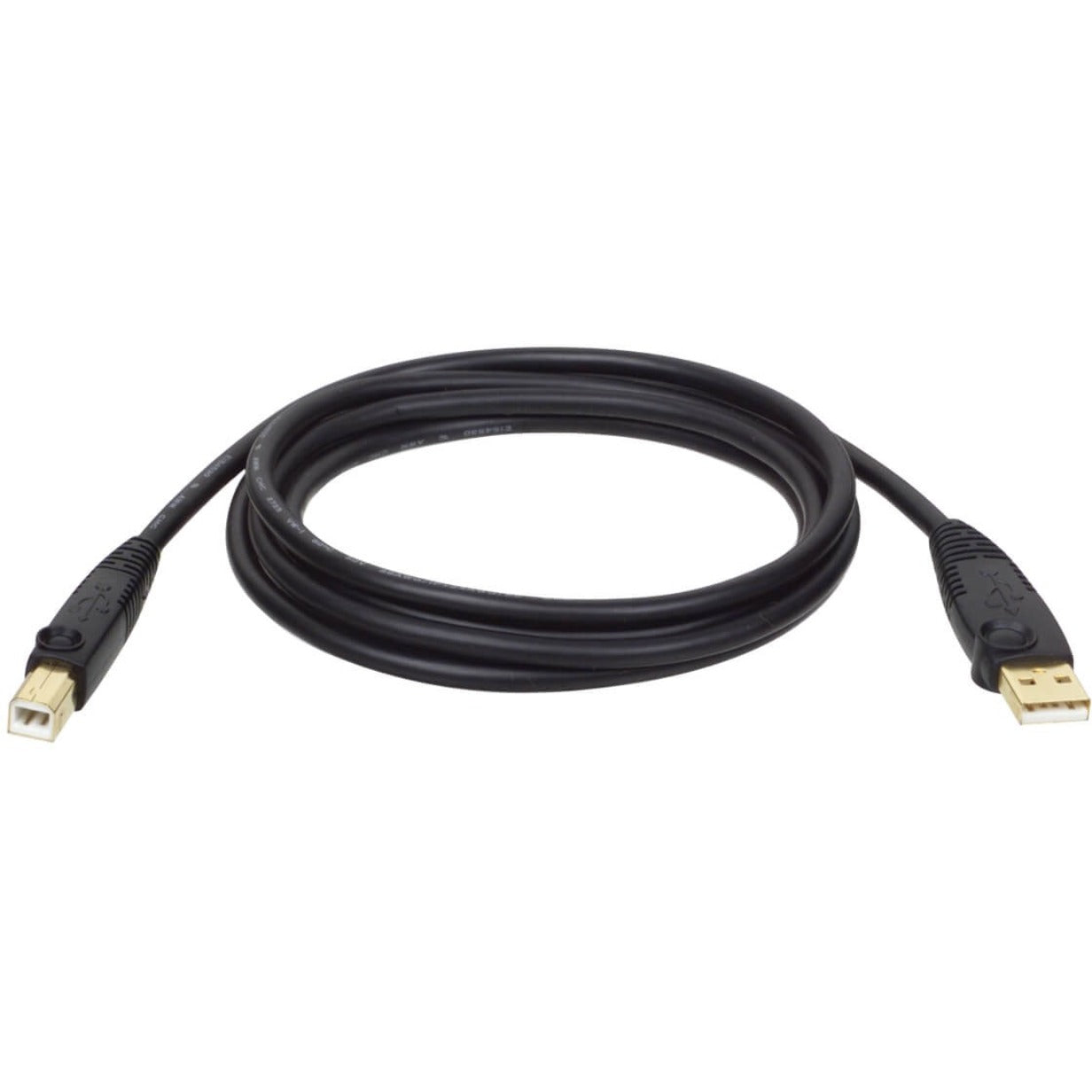 Tripp Lite U022-006 USB 2.0 A/B Cable, 6 ft Gold Plated, High-Speed Data Transfer