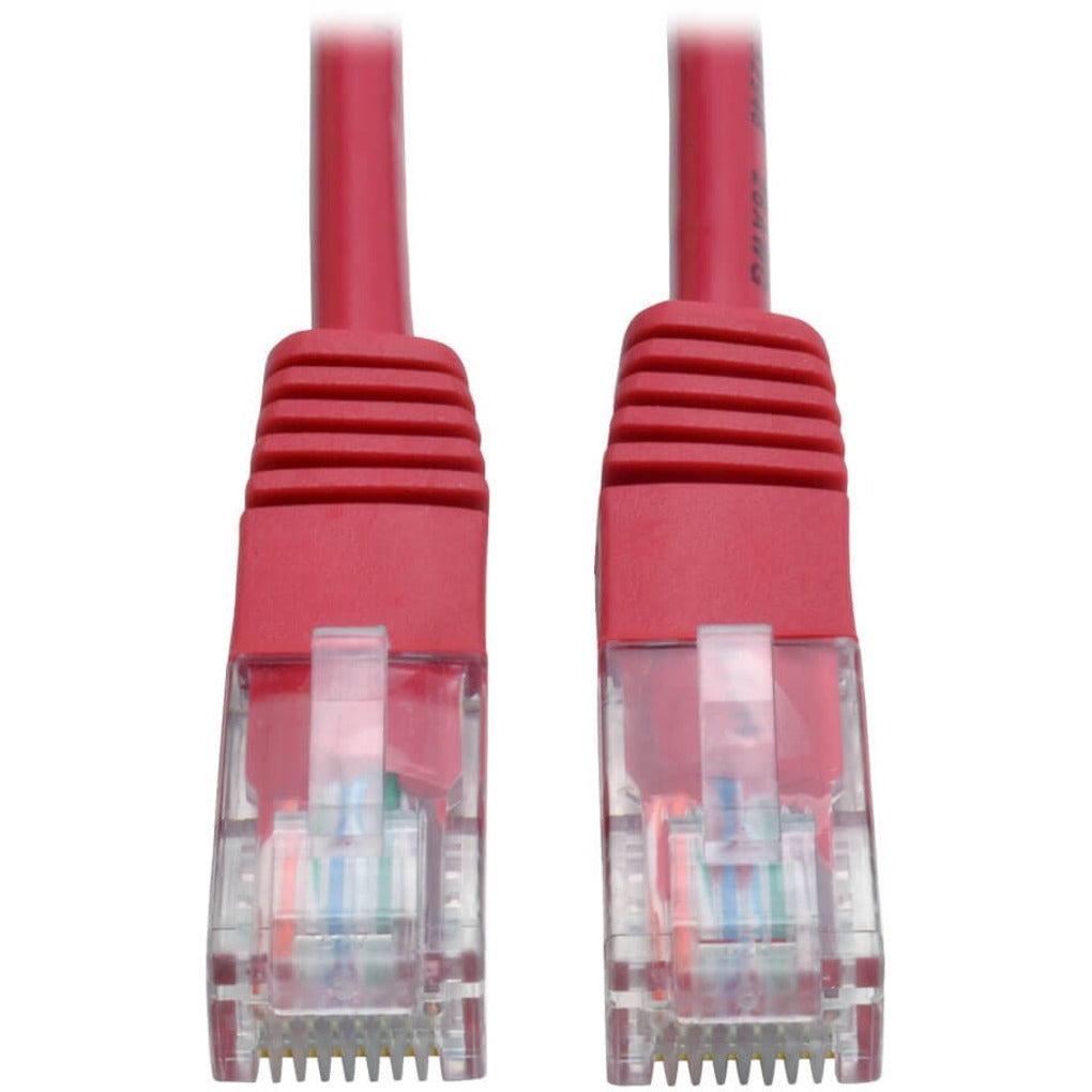 Tripp Lite N002-010-RD Cat5e Patch Cable, 10-ft. Red Molded 350MHz