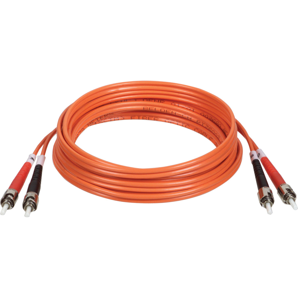 Tripp Lite N302-010 Duplex Fiber Optic Patch Cable, 10 ft, ST/ST 62.5/125 Fiber, Lifetime Warranty