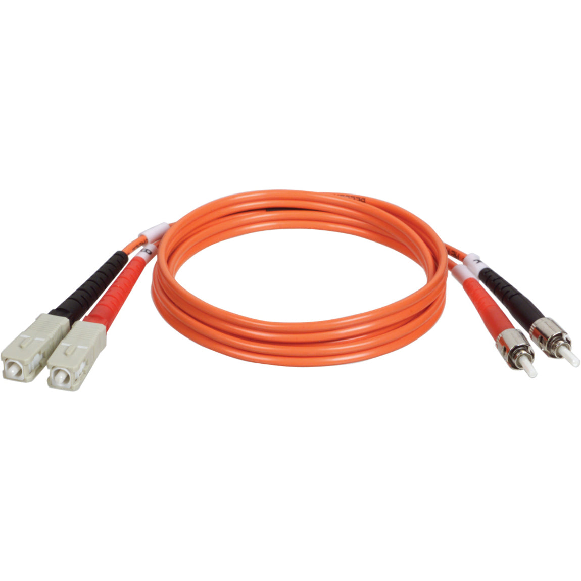 Tripp Lite N304-003 Duplex Fiber Optic Patch Cable, 3-ft. ST/SC 62.5/125 Fiber, Lifetime Warranty
