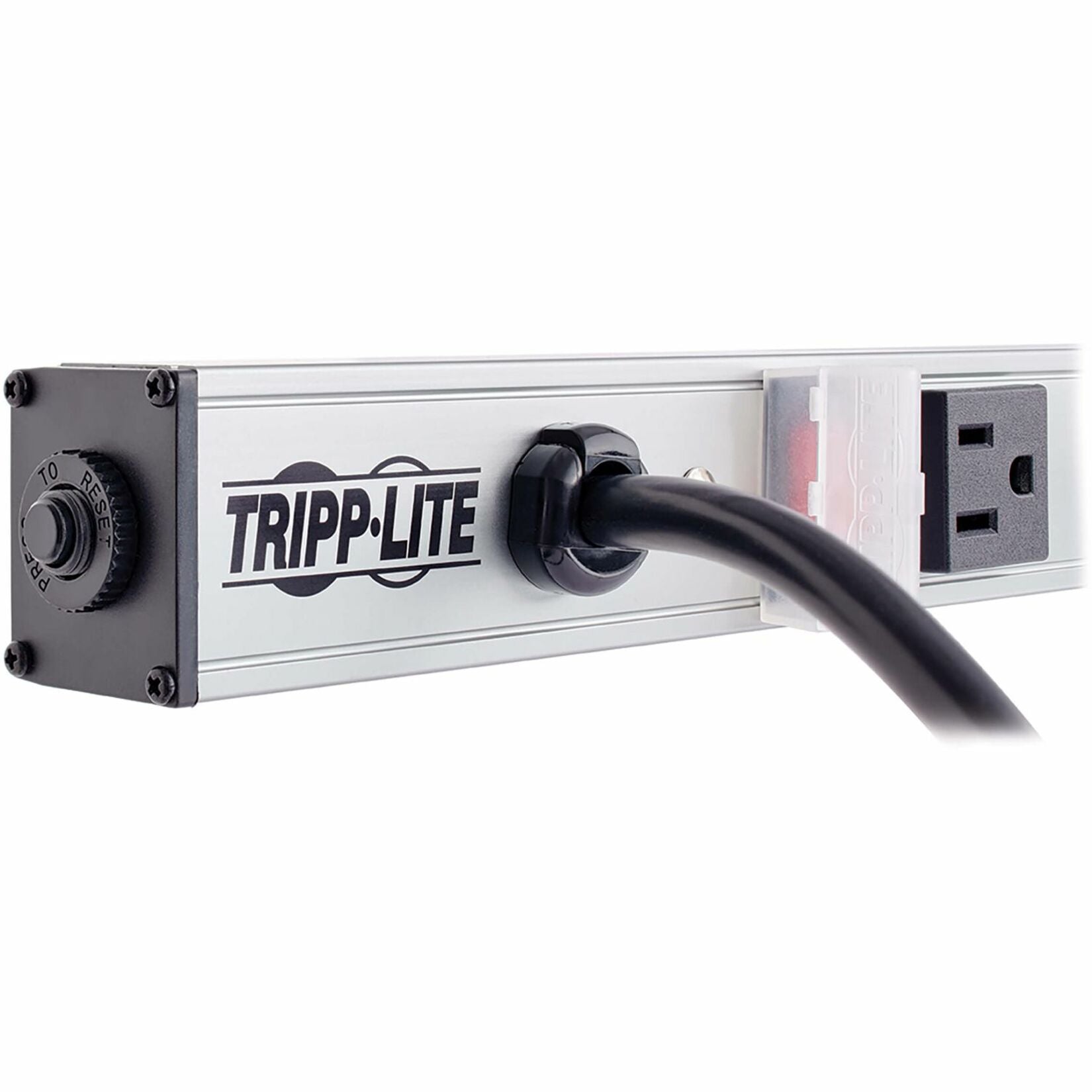 Tripp Lite PS2408 POWERSTRIP 8-Outlet Strip, 15ft Cord, 24in Length, Switch, Metal