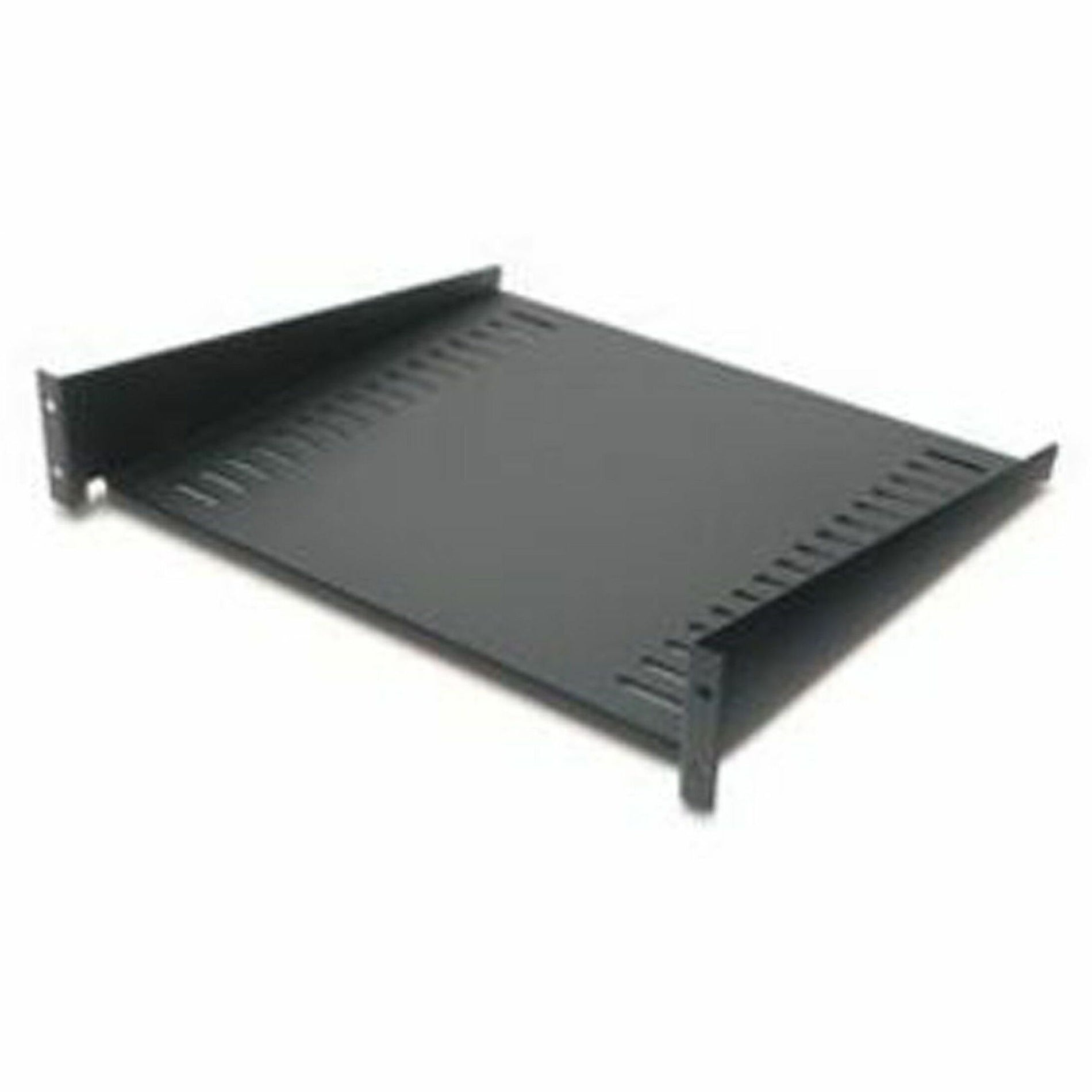 APC AR8105BLK Rack Shelf, 2U Cantilever Mount, Ventilated, 50 lb Weight Capacity