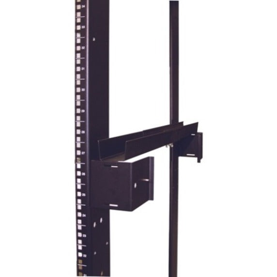 APC AR8008BLK Side Channel Cable Trough, Adjustable Mounting Depth, Facilitates Side Cable Management