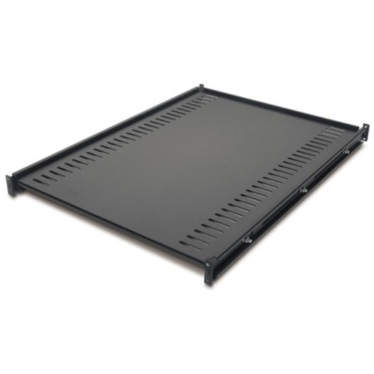 APC AR8122BLK Fixed Rack Shelf, 250lbs/114kg Capacity, Adjustable Mounting Depth, Ventilated