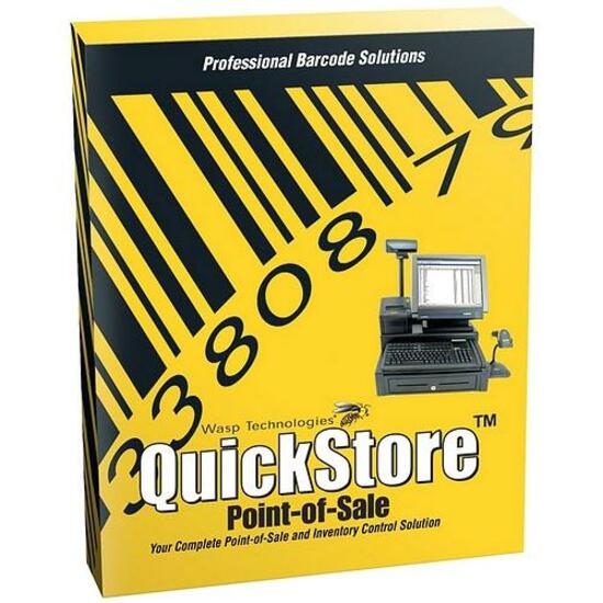 Wasp 633808471088 QuickStore POS Professional - 1 User, Retail Software for Point of Sales, Inventory Control, and Reporting