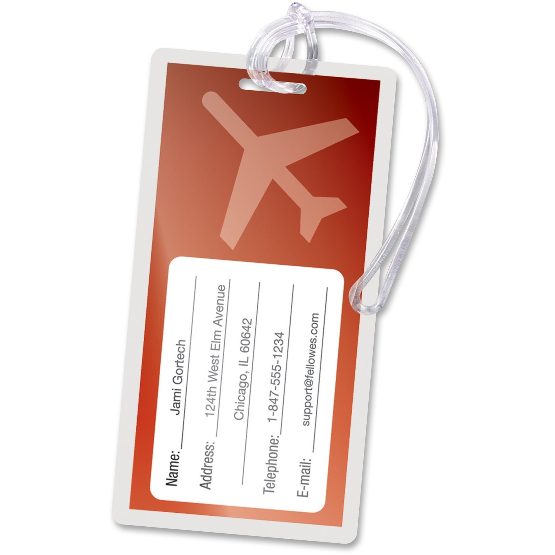 Fellowes 52034 Luggage Tag Glossy Laminating Pouches, Durable, Clear, 5 mil Thickness, 50/Pack
