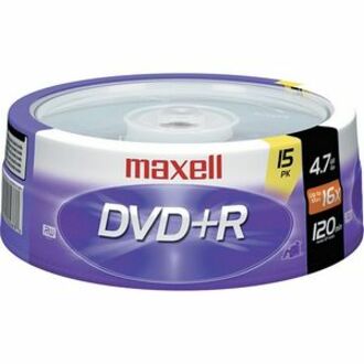Maxell 16x DVD+R Media - 4.7GB - 15 Pack (639008) [Discontinued]