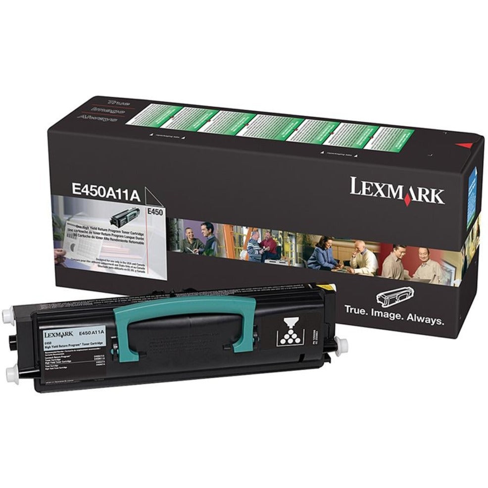 Lexmark E450A11A Toner Cartridge, 6000 Page Yield, Black