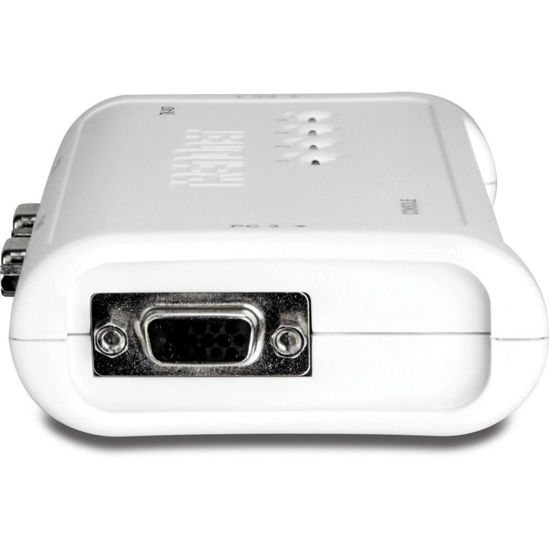 TRENDnet 4-Port USB KVM Switch Kit, VGA And USB Connections, 2048 x 1536 Resolution, Cabling Included, Control Up To 4 Computers, Compliant With Window, Linux, and Mac OS, White, TK-407K (TK-407K) Right image