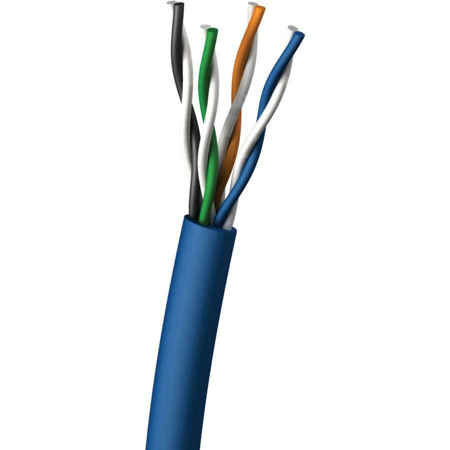 C2G 32388 1000 ft Cat5e Bulk Shielded Network Cable - Blue, Lifetime Warranty, EIA/TIA, CSA Listed, CM/CMR