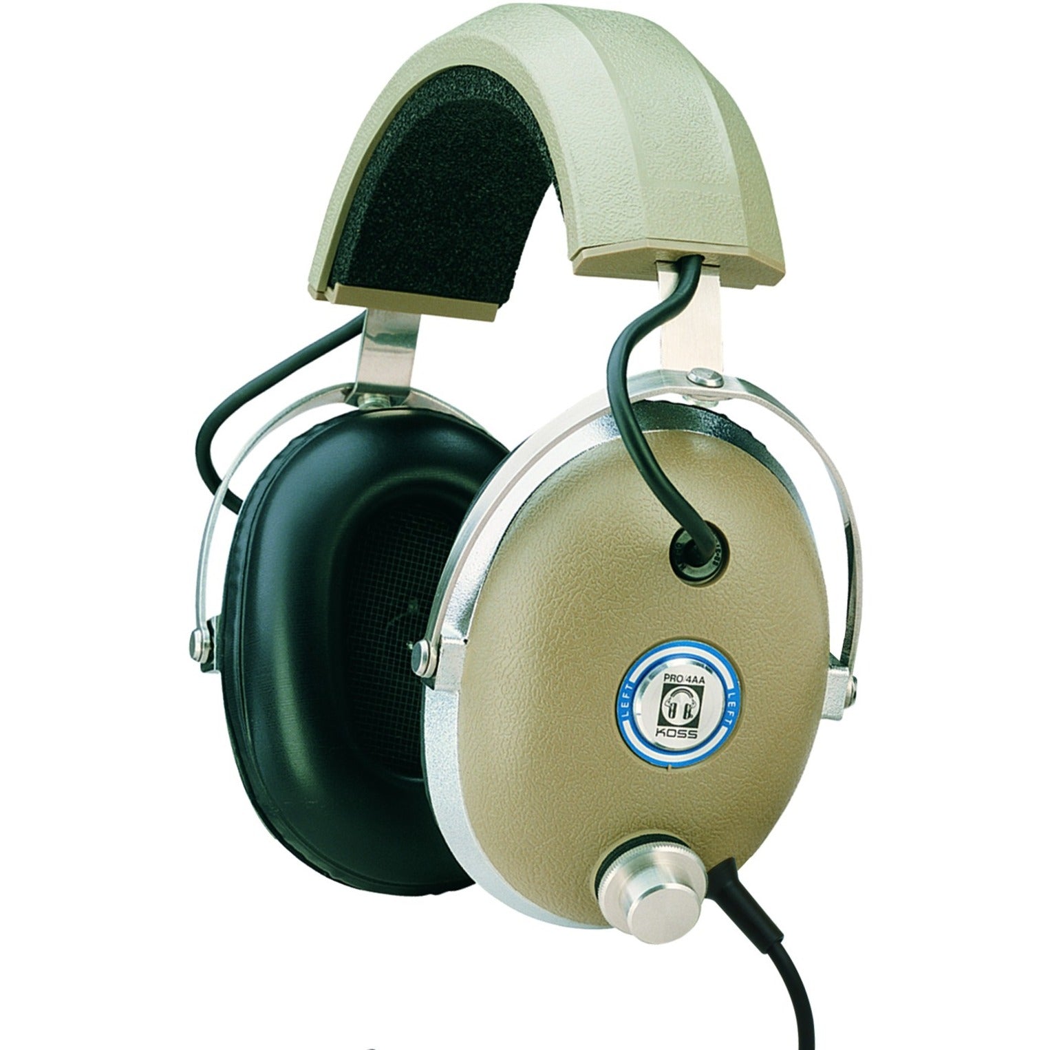 Koss PRO4AA Stereophone, Over-the-head Wired Headphone with 10 ft Cable, Gold Plated Connector