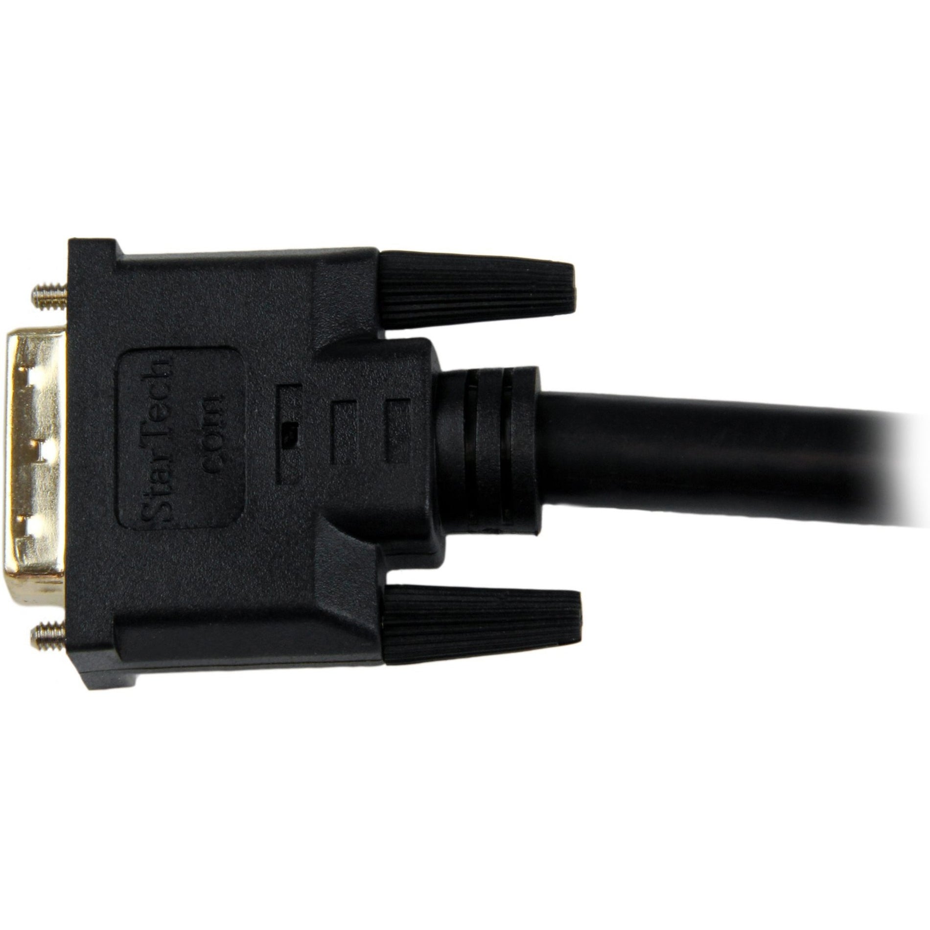 StarTech.com HDMIDVIMM30 30 ft HDMI to DVI-D Cable - M/M, Molded, Passive, Strain Relief, Copper Conductor, Shielded, 24 AWG, Nickel Plated Connectors, Black