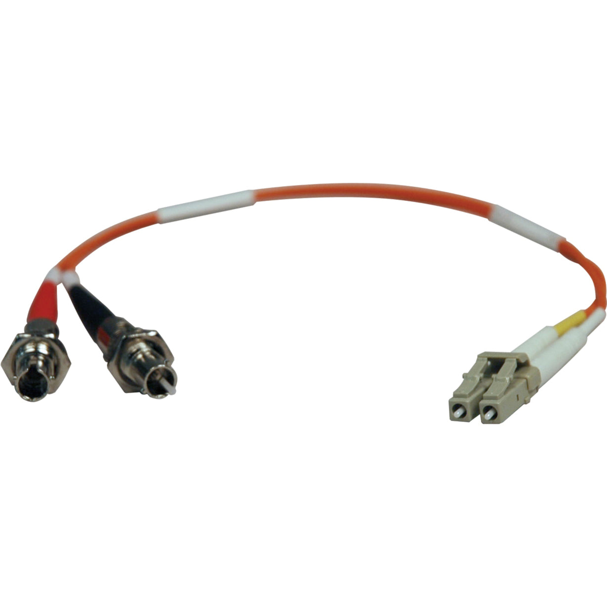 Tripp Lite N457-001-62 Duplex Fiber Optic Cable Adapter, 1 ft Multi-mode LC/ST Adapter Cable