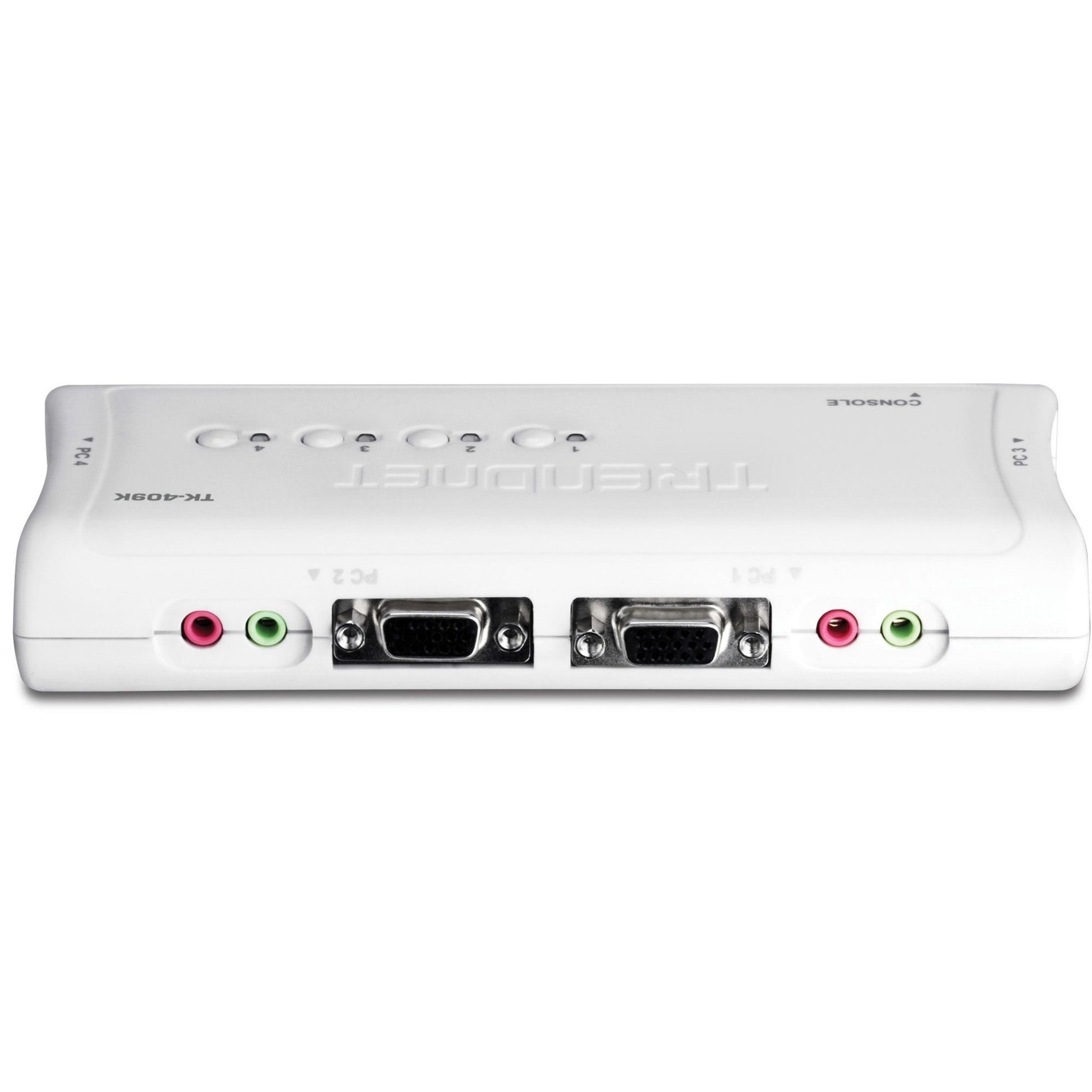 TRENDnet TK-409K 4-Port USB KVM Switch Kit with Audio, Manage 4 Computers, Plug and Play, Hot Pluggable