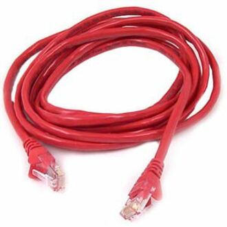 Belkin A3L980B07-RED-S Cat.6 UTP Patch Network Cable, 7 ft, Snagless, Red