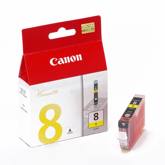 Canon 0620B015 CLI-8 Color Ink Cartridge, 8-Pack, ChromaLife100+, Standard Yield