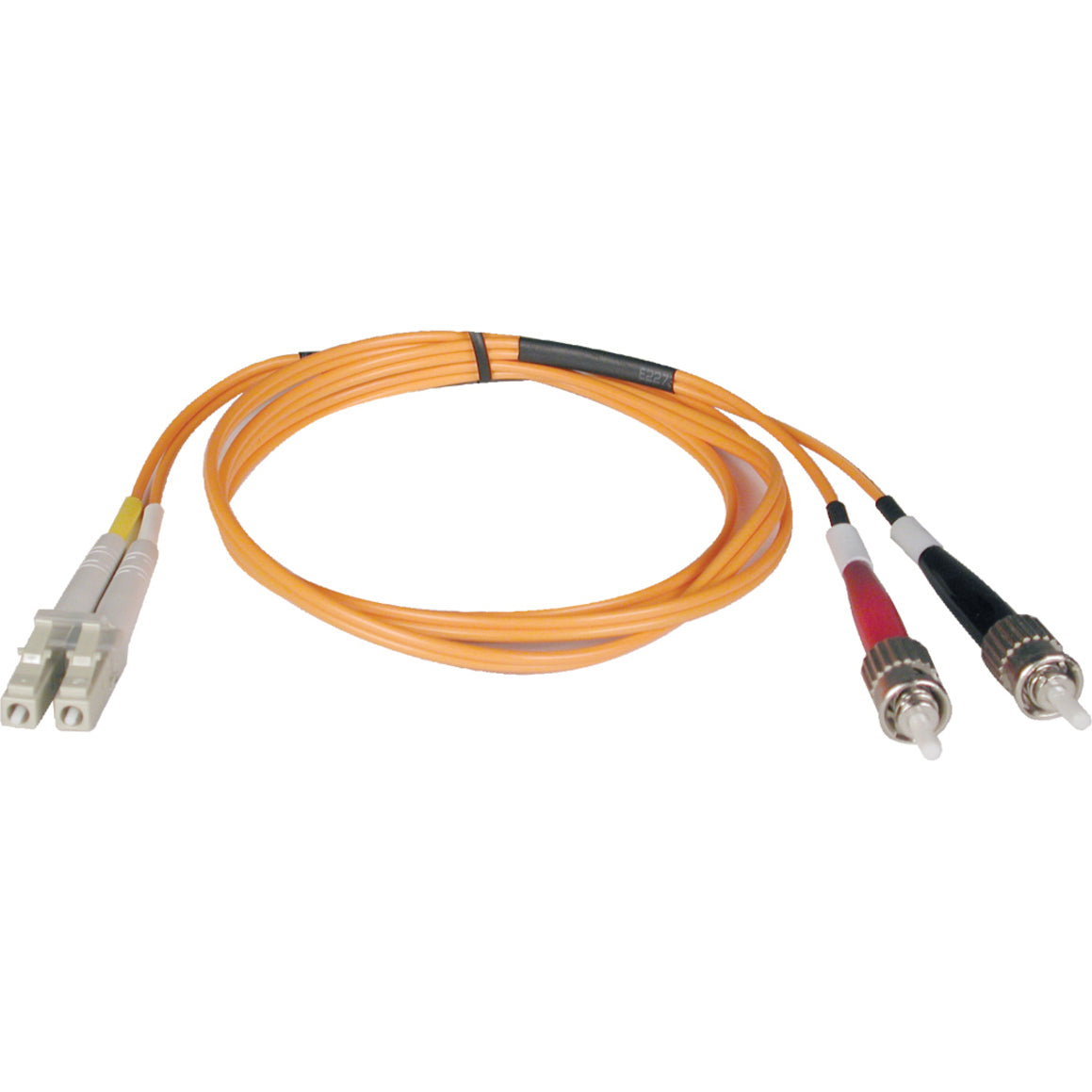 Tripp Lite N518-03M Fiber Optic Duplex Patch Cable, 10 ft, LC/ST 50/125, Lifetime Warranty