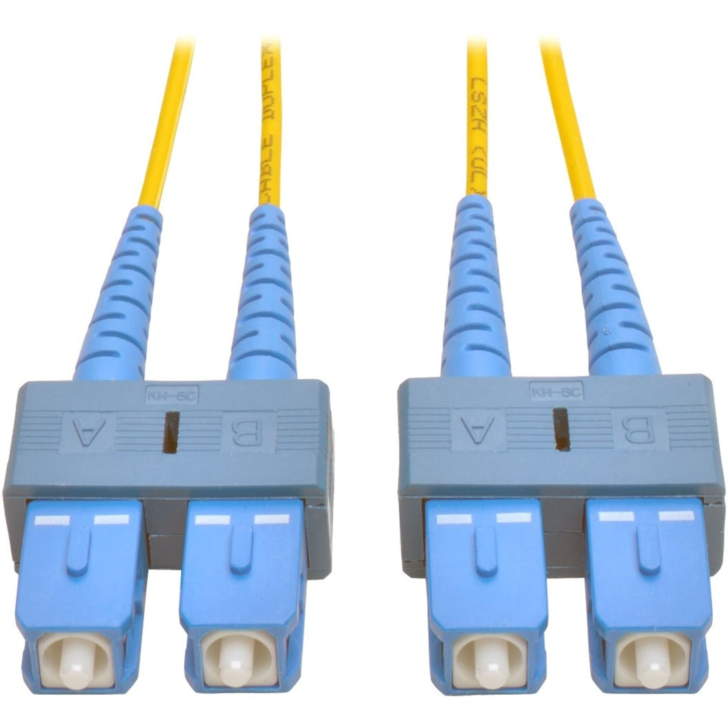 Tripp Lite N356-05M Fiber Optic Duplex Patch Cable, 16.40 ft, SC/SC, Yellow