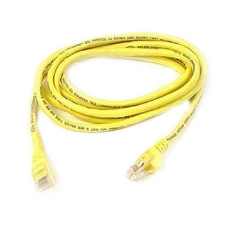Belkin A3L791B50-YLW-S Cat. 5e Patch Cable, 50 ft, Molded, Snagless, Yellow