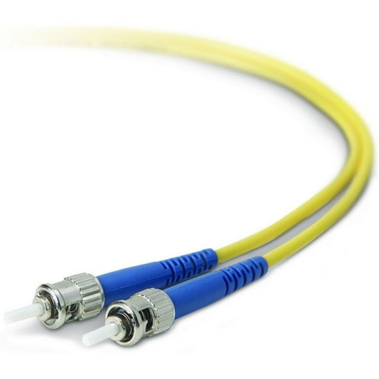 Belkin F2F80200-01M Fiber Optic Duplex Patch Cable, 3.28 ft, Single-mode, Yellow