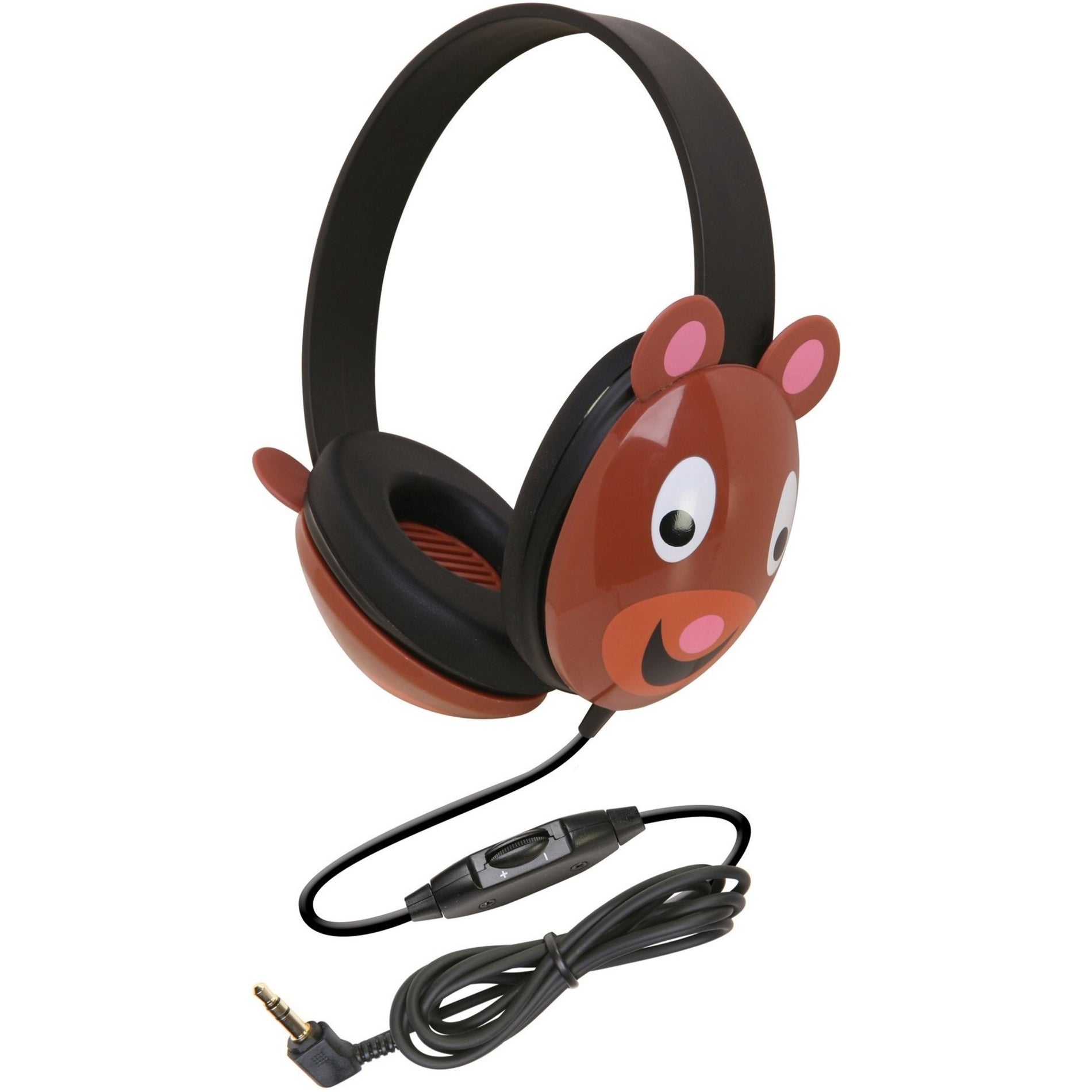 Califone 2810-be Stereo Wired 3.5mm Headphone Bear, Adjustable Headband, Noise Reduction, Volume Control