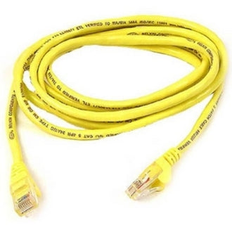 Belkin A3L980-100-YLWS Cat. 6 UTP Patch Cable, 100 ft, Molded, Snagless, Yellow