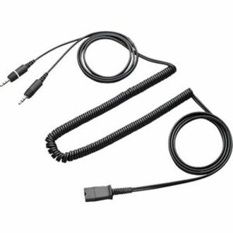 Plantronics 28959-01 Headsets to PC Sound Cards Adapter Cable Assembly, 10 ft, 2-way