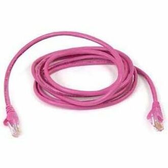 Belkin A3L980-25-PNK-S High Performance Cat. 6 UTP Patch Cable, 25 ft, Molded, Snagless, Pink