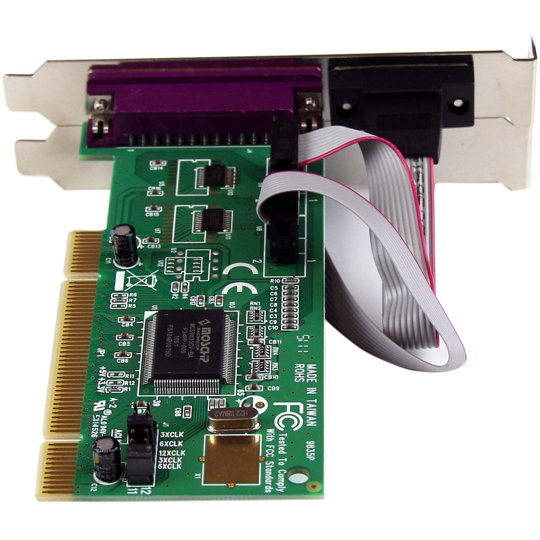 StarTech.com PCI2S1P 2S1P PCI Serial Parallel Combo Card with 16550 UART, Up to 430kB/s Serial Port, EPP/ECP Parallel Mode