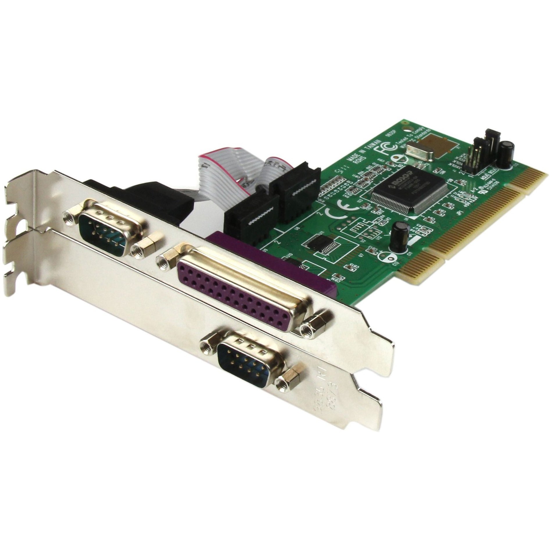 StarTech.com PCI2S1P 2S1P PCI Serial Parallel Combo Card with 16550 UART, Up to 430kB/s Serial Port, EPP/ECP Parallel Mode