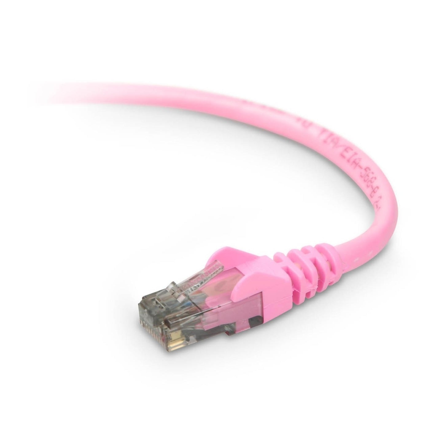 Belkin A3L980-07-PNK-S Cat.6 UTP Patch Cable, 7 ft, Molded, Snagless, Copper, Pink