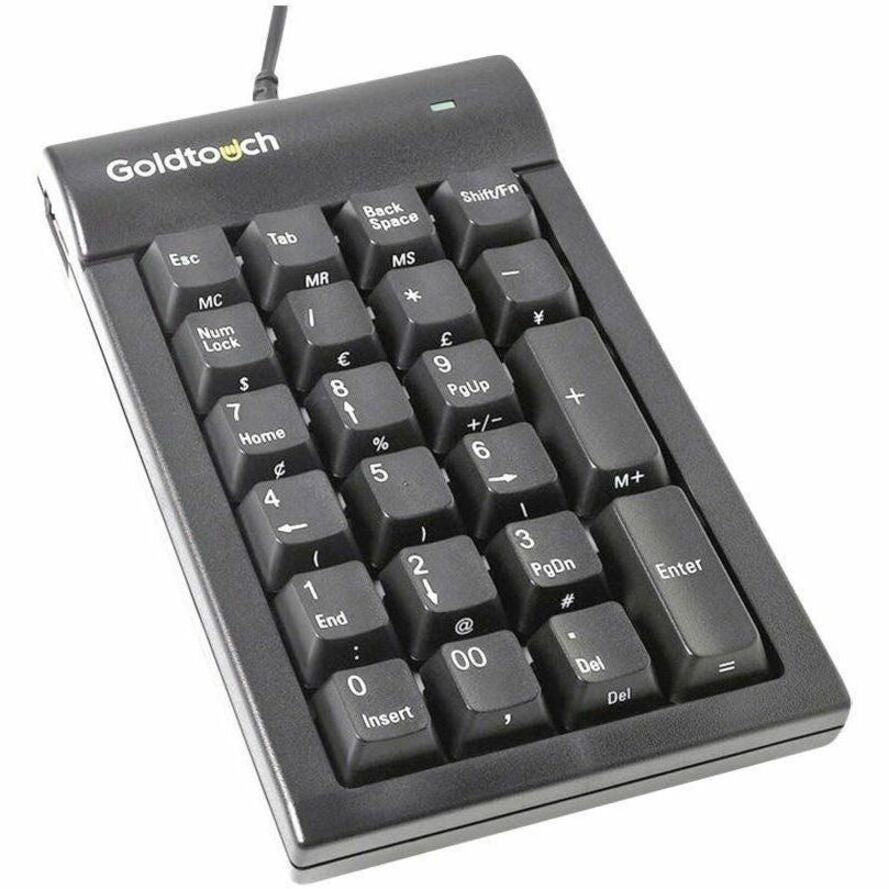 Goldtouch GTC-0077 Numeric 10-Key Pad, USB Black PC, 22 Key