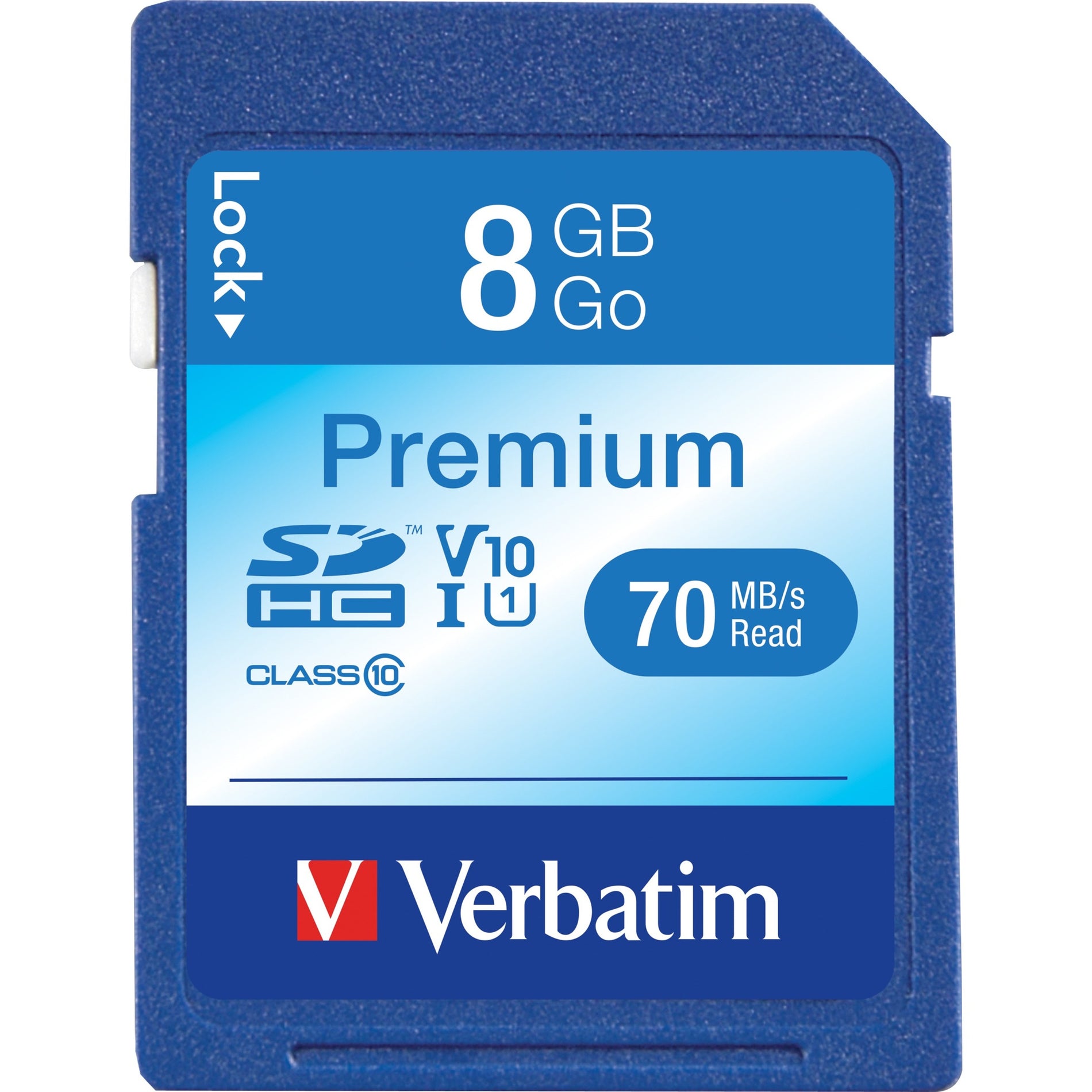 Verbatim 96318 Premium SDHC Speicherkarte 8GB UHS-I Klasse 10 Lebenslange Garantie