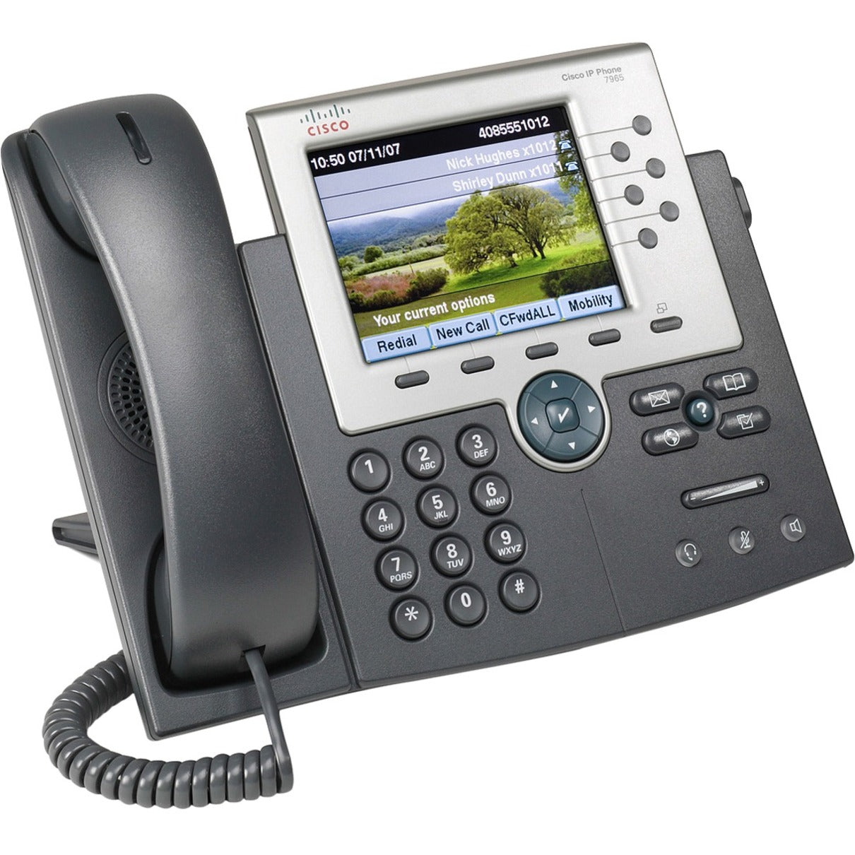 Cisco CP-7965G Unified IP Phone, Color Display, Full-Duplex Speakerphone, PoE Support