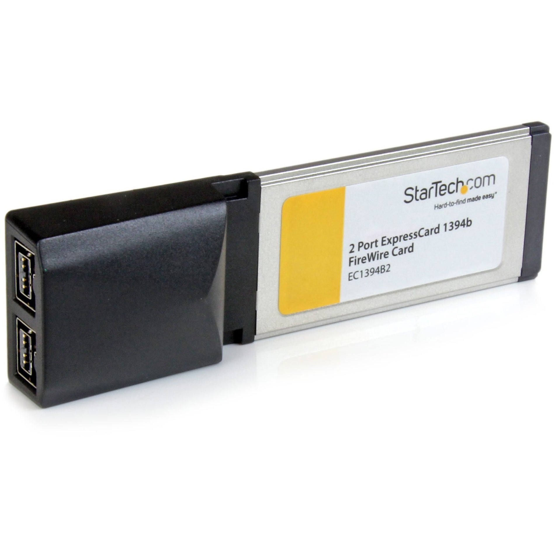 StarTech.com EC1394B2 2 Port ExpressCard FireWire Adapter Card, Add 2 FireWire800 Ports to Your Laptop [Discontinued]