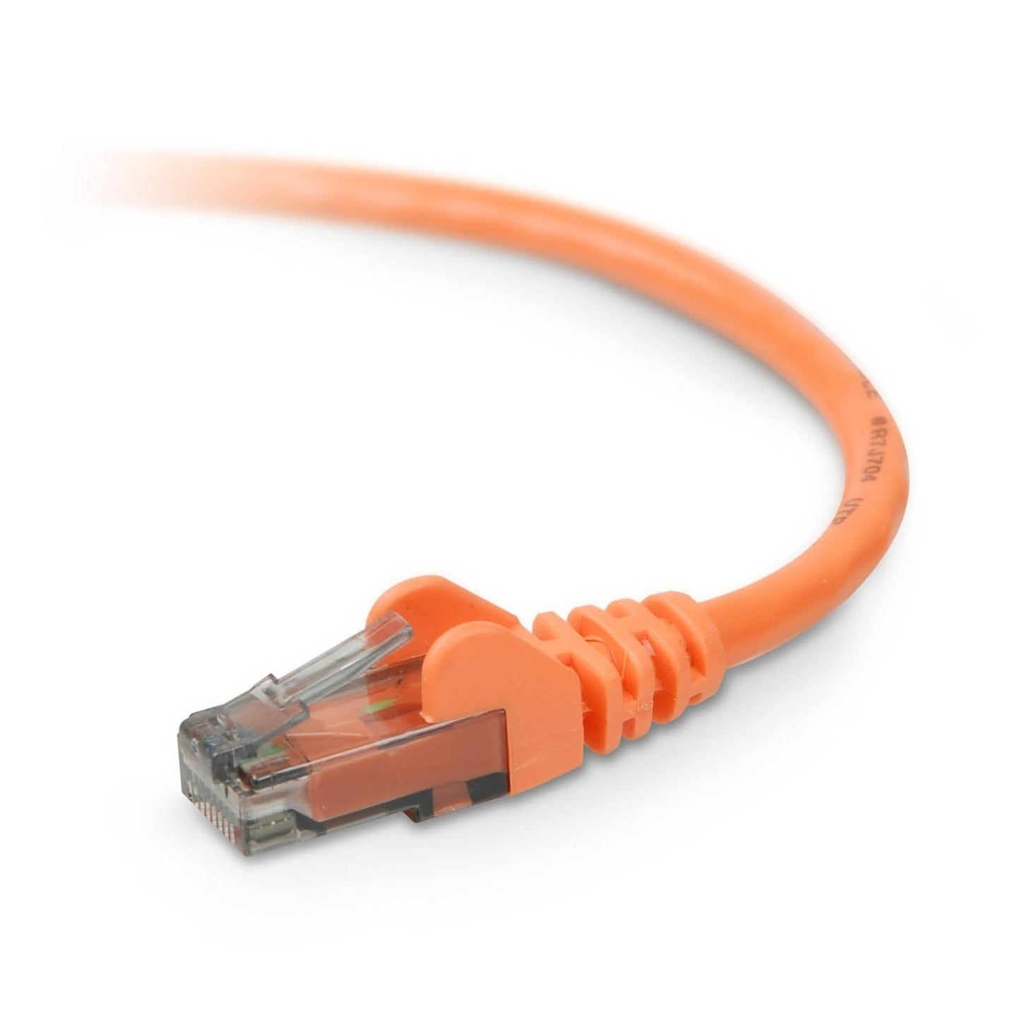 Belkin A3L980-08-ORG-S RJ45 Category 6 Snagless Patch Cable, 8 ft, Orange