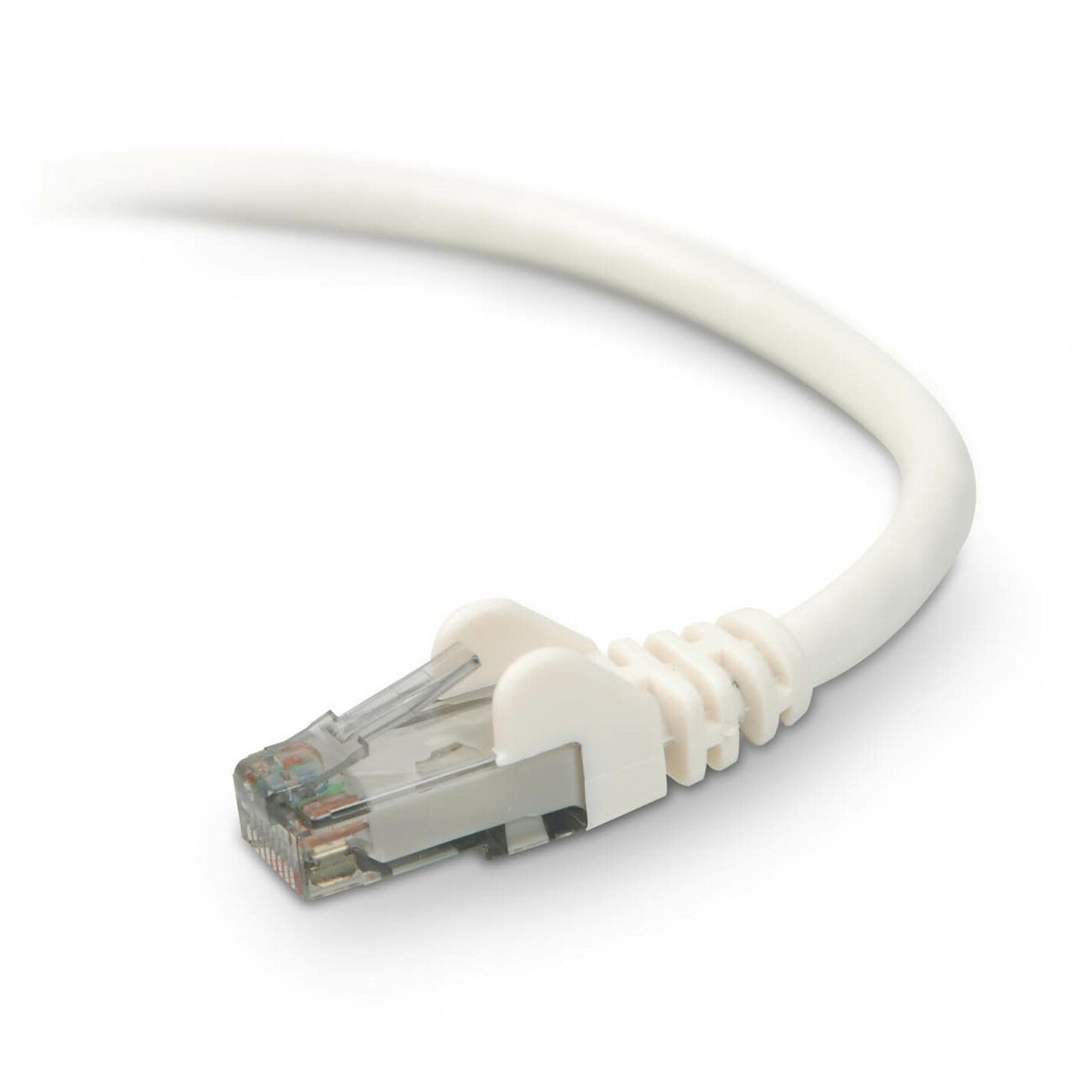 Belkin A3L980-08-WHT-S Cat.6 UTP Patch Cable, 8 ft, Molded, Snagless, White