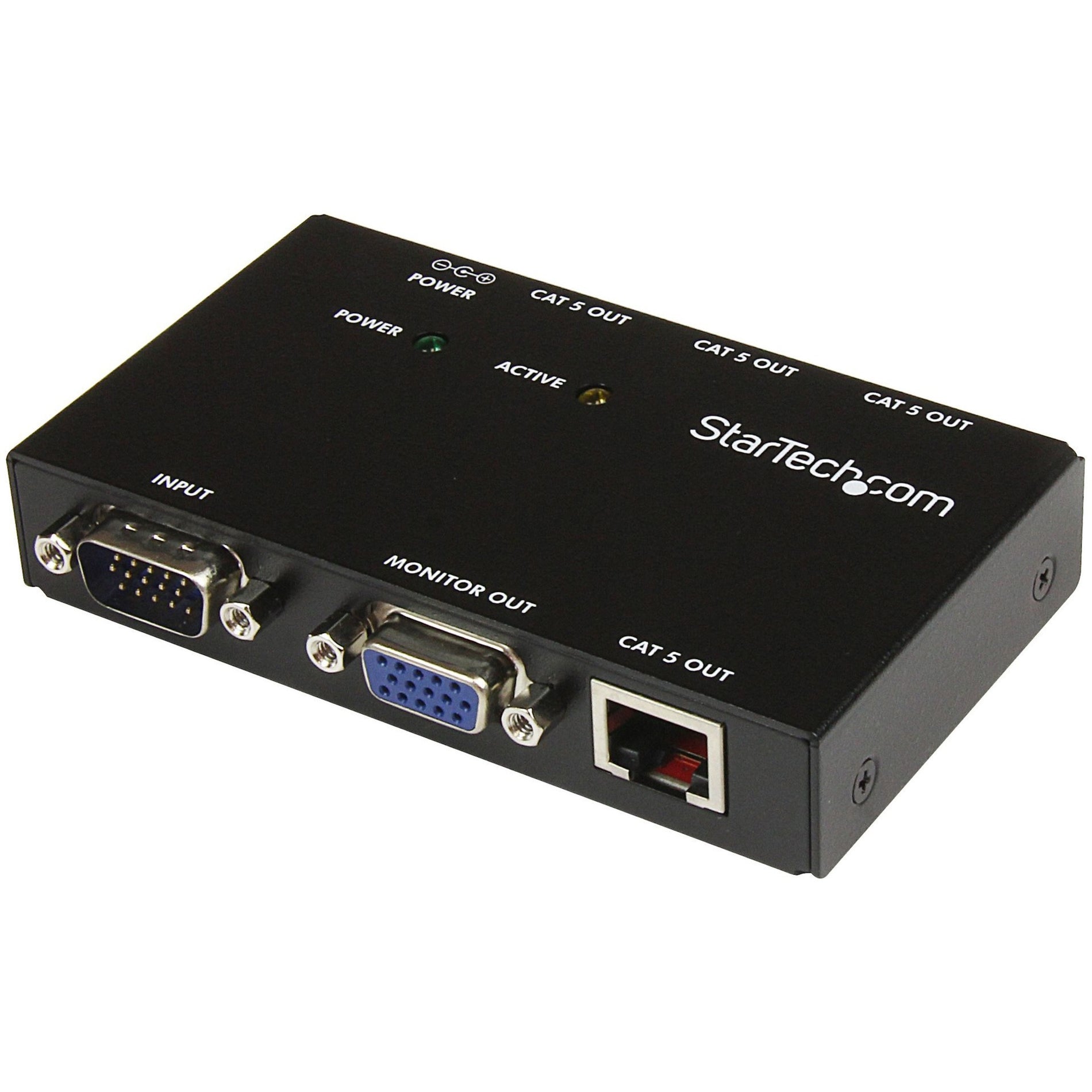 StarTech.com ST1214T 4 Port VGA Video Extender over Cat 5, Extend VGA Signals up to 492.13 ft