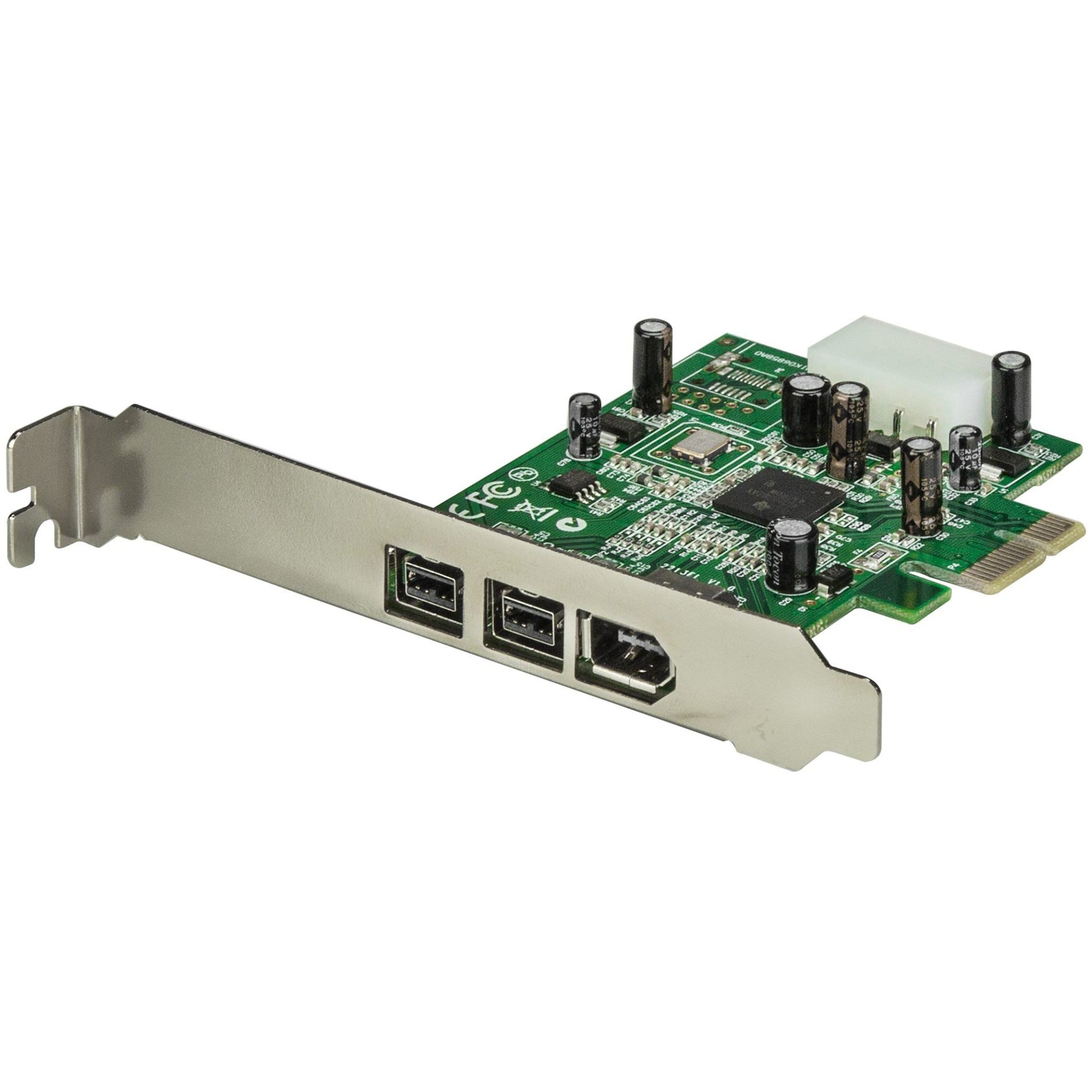 StarTech.com PEX1394B3 3 Port 2b 1a 1394 PCI Express FireWire Card Adapter High-Speed Data Transfer and Easy Connectivity