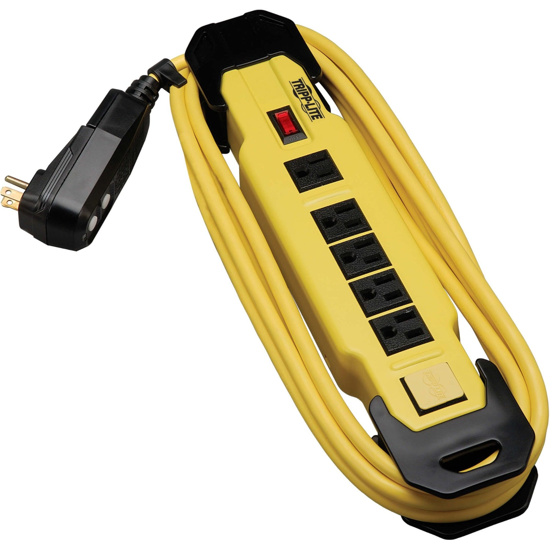 Tripp Lite TLM609GF POWER IT! Safety Power Strip, 6 Outlets, OSHA Yellow, 9ft Cord