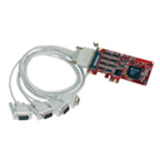 Comtrol 30126-4 RocketPort EXPRESS Quadcable DB9 Multiport Serial Adapter, 4-Port RS-232/422/485 PCIe Card