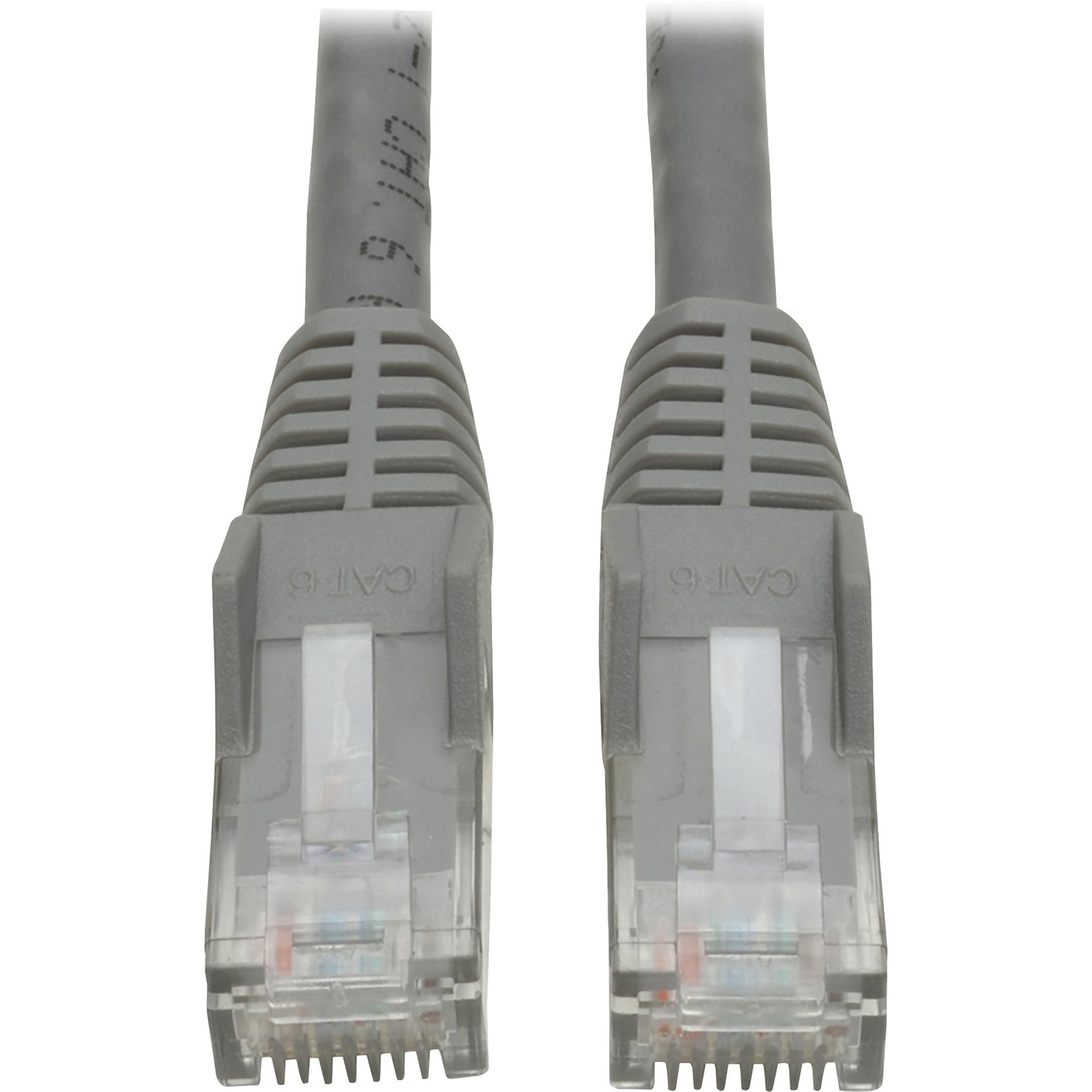 Tripp Lite N201-001-GY Cat6 UTP Patch Cable, 1ft Gray Gigabit Snagless RJ45 Patch Cable
