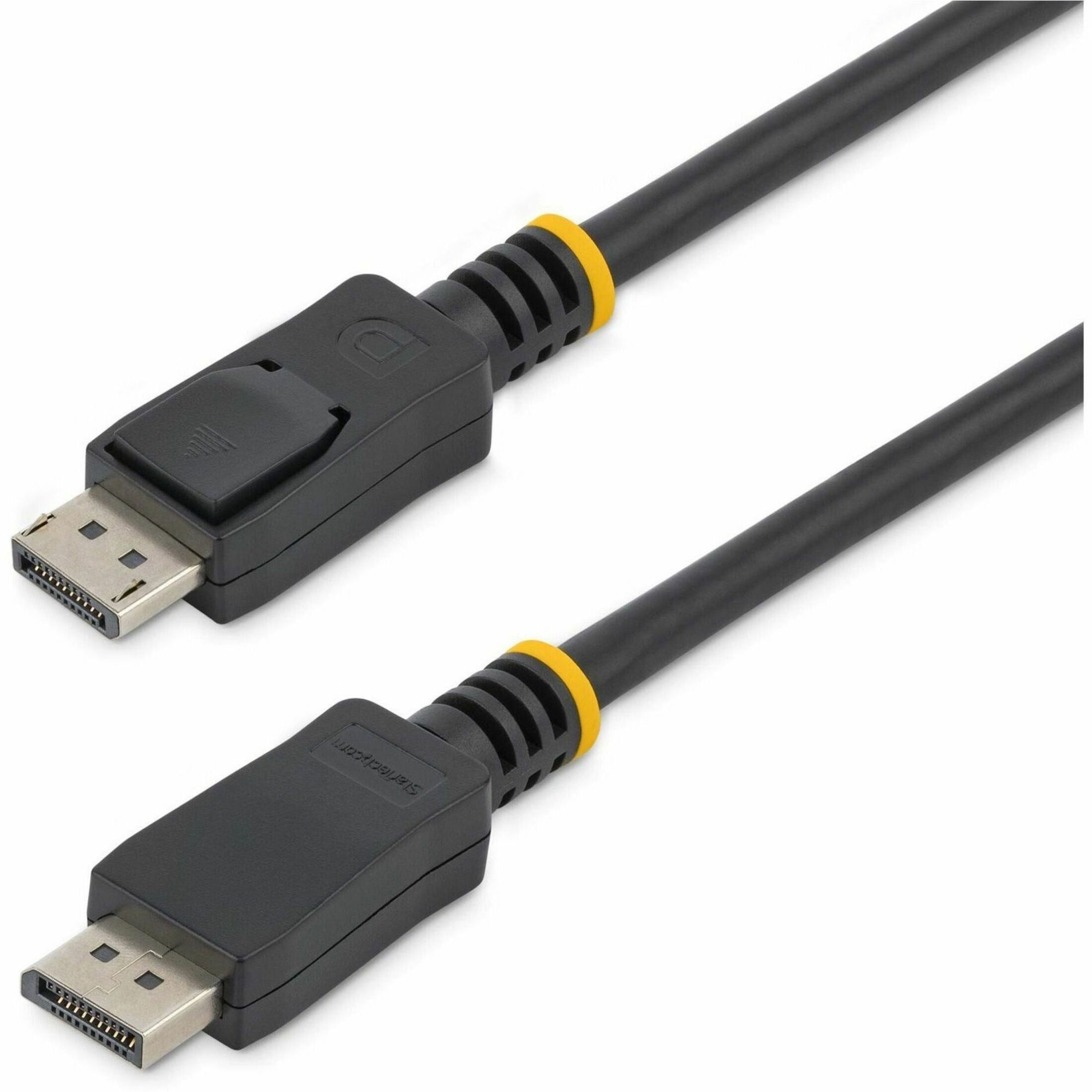 StarTech.com DISPLPORT10L 10 ft Certified DisplayPort 1.2 Cable with Latches M/M - DisplayPort 4k, High-Speed Video Cable for Projectors, Workstations, Notebooks, Monitors, and Audio/Video Devices