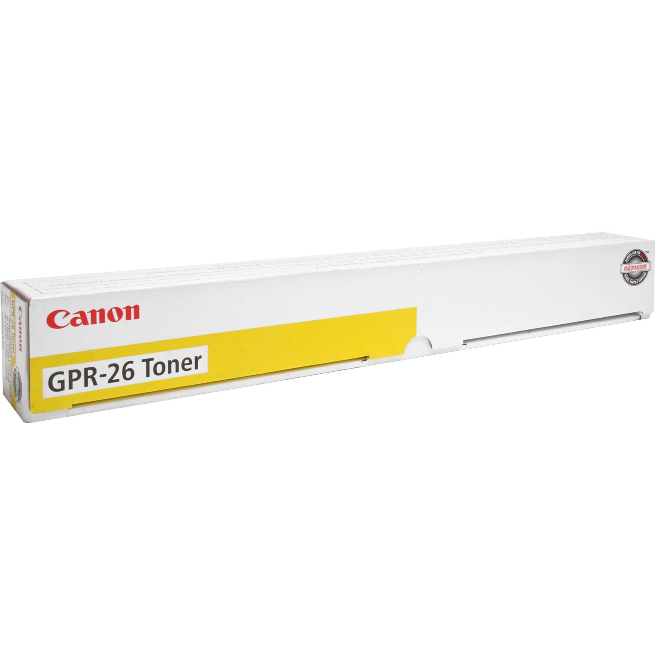 Canon 2450B003AA GPR26C Copier Toner Cartridge, Yellow, 9500 Pages