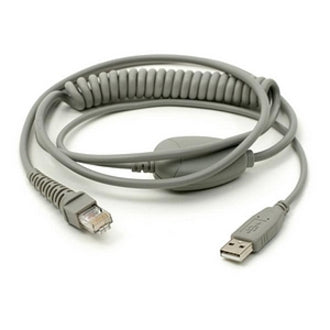 Unitech USB Interface Cable (Coiled) - 5.75ft - Gray (1550-601646G)