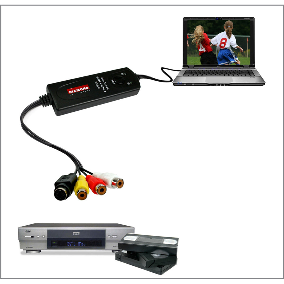 DIAMOND VC500 One-Touch Video Capture Edit Stream or Burn to DVD USB 2.0 [Discontinued]