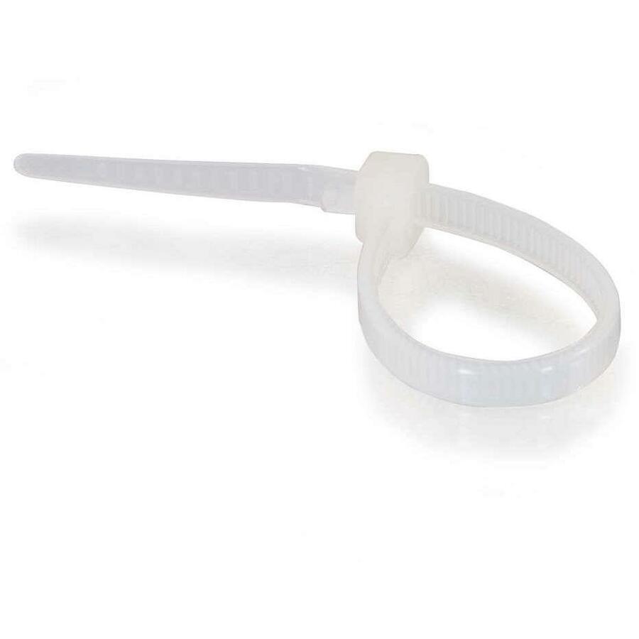 C2G 6in Cable Ties - White - 100pk - Cable Tie - 100 (43033)